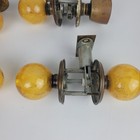 Vintage 1960s Ruth Richmond Style Yellow Lucite Door Knobs Lot For Parts Repair