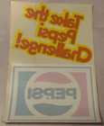 Lot Of X3 Vintage Pepsi Cola Advertising Window Decal Stickers Pepsi Challenge  