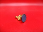 Antique 19th Century Gilded Gold  muriel  Glass Intaglio Wax Stamp Seal Fob