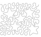 Quilting Stencil Star Stipple Quilt Patterns 8  Background Plastic Templates