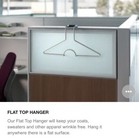 Steelcase Inc  Office Cubicle File Cabinet Coat Jacket Shirt Flat Top Hanger