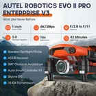 2025 Autel Evo 2 Pro Enterprise V3 Bundle 6k Hdr Smart Controller V3  rtk Module
