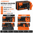 10 Mil Nitrile Gloves 100 Count Heavy Duty Diamond Grip Mechanic Auto Repair