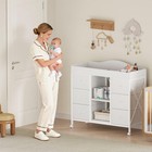 Changing Table  6-drawer Baby Dresser With Changing Table Top  Waterproof Dia   
