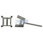 14k White Gold Princess Stud Earring Mounting Setting Screw Back Post 4 Prong