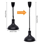 Commercial French Fry Food Warmer Fryer Dump Station Heat Lamp Iron Illumination