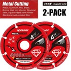2pc Diamond Cutting Wheel 4-1 2 X 7 8 In For Metal Cut Off Wheel With 5000  Cuts