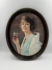             Vintage 1973 Coca-cola Flapper Girl Oval Serving Tray 1923 Ad Coke