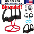 Bluetooth 5 0 Wireless Earphones Stereo Sweafproof Headphones For Sports Gym Mic