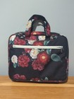 Bible Cover Deluxe Organizer Kit Floral Rose Faith Large Case Bag Black Red 