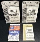 Vintage Dennison   Nuace Photo Mounting Corners Packs  Sealed   Opened Packs