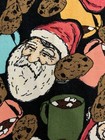 Lularoe Leggings Size Tc    tall curvy  Christmas Santa Claus Cookies Hot Cocoa