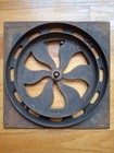 Antique Vintage Spinning Cast Iron Floor Grate Heating Vent Register Primitive