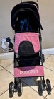 4 Wheels Pet Dog Cat Stroller With Storage Basket And Cup Holder - Pink Color