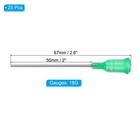25pcs 2 Inch 18g Blunt Tip Dispensing Needles With Lure Lock