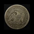 1846  1 Seated Liberty Silver Dollar- Free Shipping Usa