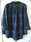 Classic Fit Emerald Forest Green Blue Black Plaid Cotton Flannel Shirt 2x 3x 4x
