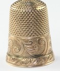 Victorian Antique 14k Gold Fancy Design Thimble 4 1 Grams
