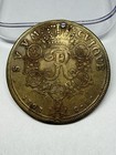 Large Prussian Style Bronze Commemorative Medal Frederick The Great Holed