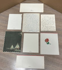 Vintage Lot 8 Christmas Cards Late 1940s Early 1950s Used