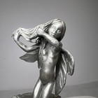 Vtg 1988 Rawcliffe Pewter Water Fairy Pixie On Mushroom W Crystal Ball 4    Signed