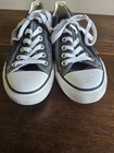 Unisex Converse Chuck Taylor All Star Black Canvas Low-top Sneaker Men 5 Women 7