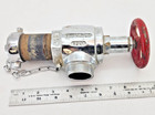 1-1 2  Vintage Powhatan Fire Hydrant Gate Valve 300psi W Cap   Chain Chrome Ul