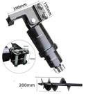 1 8 Ton Mini Excavator Auger Drill 200mm - 30mm Pin   Hoses Included - Usa Shipp