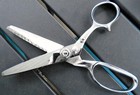 Vintage Pinking Shears Scissors Yellow Canary Sewing Crafts W Box