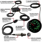 Maxtow Wideband Air Fuel Ratio Gauge Kit W  O2 Sensor  Black Dial   Green Led