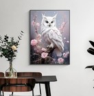Square Drill Bookstore Diamond Art Kits For Adults owl 5d Diamond Painting Kitss