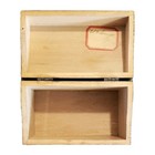 Vtg Weis Wooden Dovetailed Hinged Painted Wood Recipe Box Monroe Michigan Usa