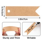 100pcs Mini Kraft Paper Gift Tags With String  2 8 X 0 8 In Blank Paper Prese   