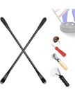 2 Pcs Tire Mount And Demount Iron 39 Inch With 6pcs Tire Repair Tools Kit Black