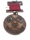 1929 Antique Vintage Chinese China Civil War Army Medal Pin Ribbon
