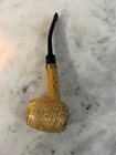 Missouri Meerschaum Corn Cob Mark Twain Bent Tobacco Pipe As Is Cipped On Hand