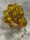 Vintage Lucite Grape Cluster Amber Gold Yellow Large Mcm Mid Century 11    Acrylic