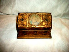 Antique Italian Florentine Minature Lady Portrait Gilt Wood Gesso Polychrome