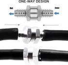 Triple Barb In-line 5 8  Check Valve For Airline Diffusers Aerators Gas Fuel Oil