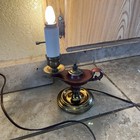 Vintage Brass Electric Genie Table Desk Lamp - Rare 1970   s