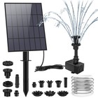 3 5w Solar Fountain Pump With 4 9ft Water Pipe Pump With 16 Nozzles Sprays