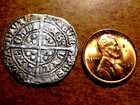 High Grade Xf au King Henry Vi Silver Medieval Hammered Groat C 1422-1430 D11