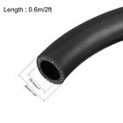 Uxcell 25 5mm 1 Inch  Id Fuel 36mm 11 2  Od 2ft Black Oil Hose For Small Engines