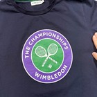 Wimbledon Shirt Mens Large Blue Short Sleeve Crew Neck Championships Tennis Tee