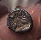 Ionia Miletos Ancient Silver Coin - Lion   Stellate Incuse 500 Bc