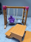 2002 Fisher Price Loving Family Swing Set   Slide Playset With Picnic Table