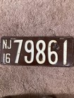 1916 New Jersey License Plate - 79861 - Nice 