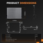 Radiator For 2009-2023 Dodge Challenger for Dodge Charger  Aluminum Engine