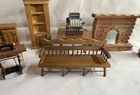 Vintage Lot Of Concord Miniatures 1 12 Dollhouse Furniture Fireplace