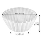 Coffee Filters 8-12 Cup  200 Count  Basket Coffee Filter  Paper Filters White